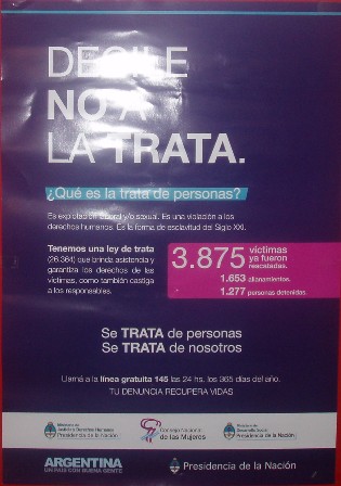 CAMPAÑA CONTRA LA TRATA DE PERSONAS.