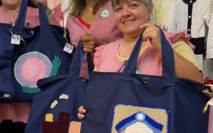 Al Hospital San Roque, IAFAS donó bolsos maternales confeccionados con bolsines en desuso